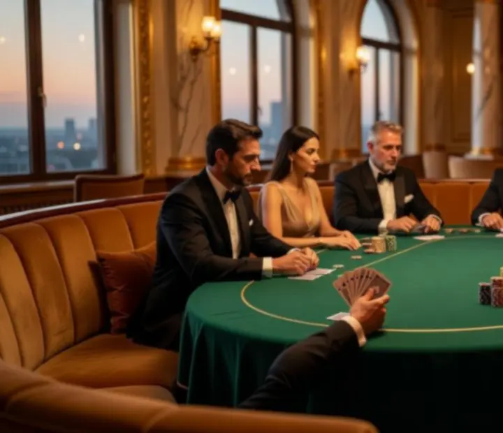 Luxusní atmosféra pokerového salónu Royal Zenvo